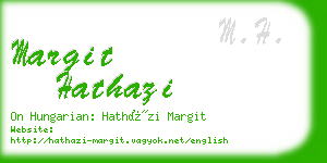 margit hathazi business card